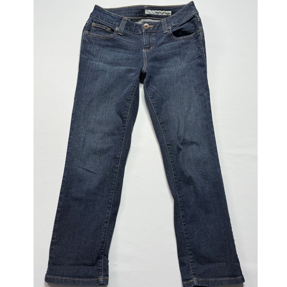 DKNY Soho Jeans Dark Wash Denim Straight Leg‎ Jeans Size 4